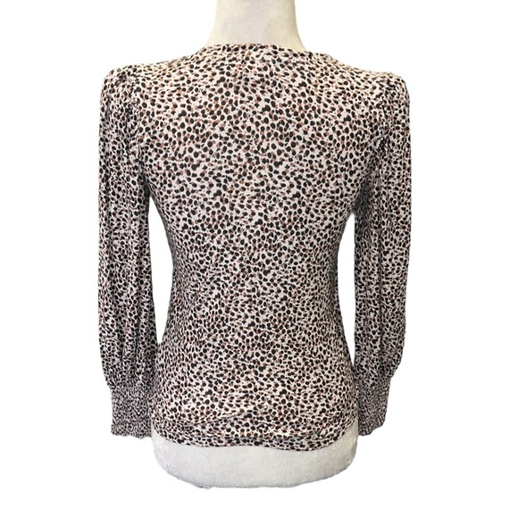 Nation LTD Loren Spotted Smocked Puff Balloon Sleeve Tee - XS - Picture 10 of 16